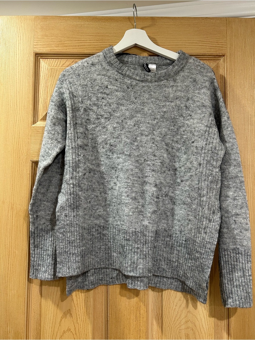 Divided Heather Gray Crewneck Knit Sweater
